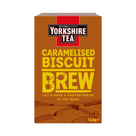 ヨークシャーティー キャラメルビスケットブリュ ティーバッグ40個