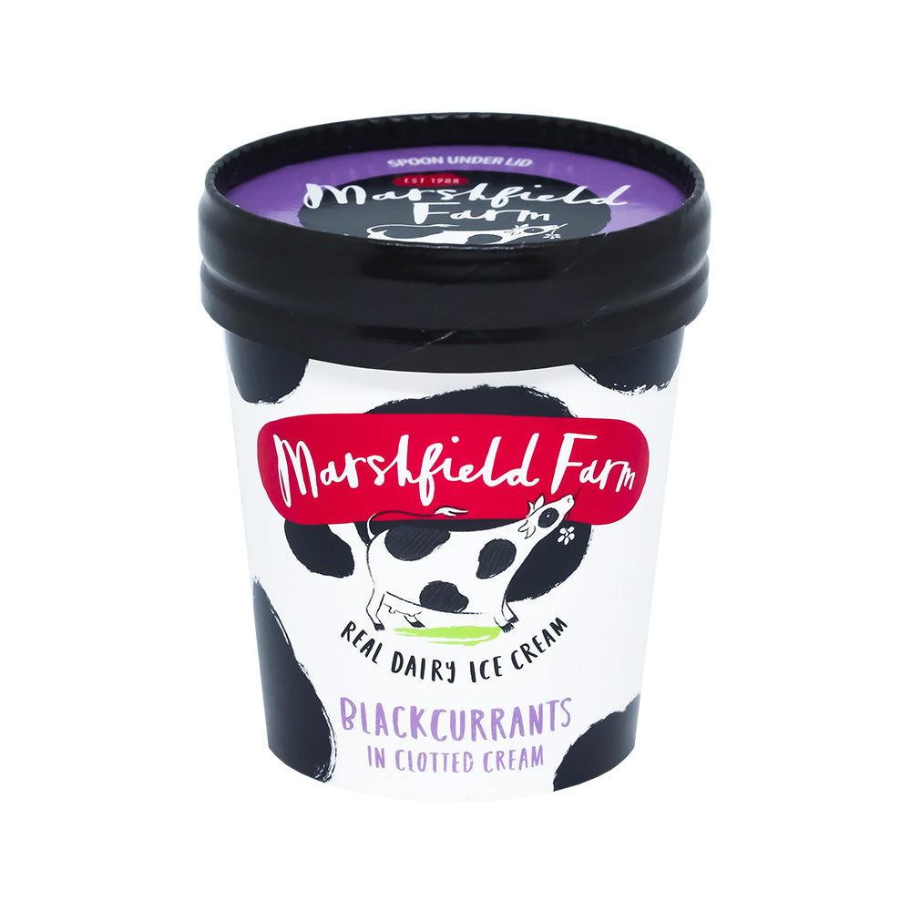 マーシュフィールドファーム  ブラックカラント＆クロテッドクリーム アイスクリーム 125ml