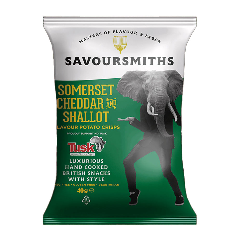 Savoursmiths Somerset Cheddar & Shallot Crisps 40g
