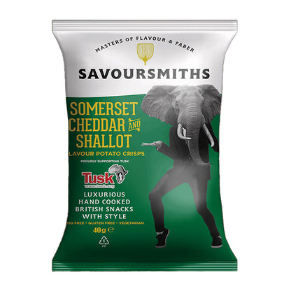 Savoursmiths Somerset Cheddar & Shallot Crisps 40g