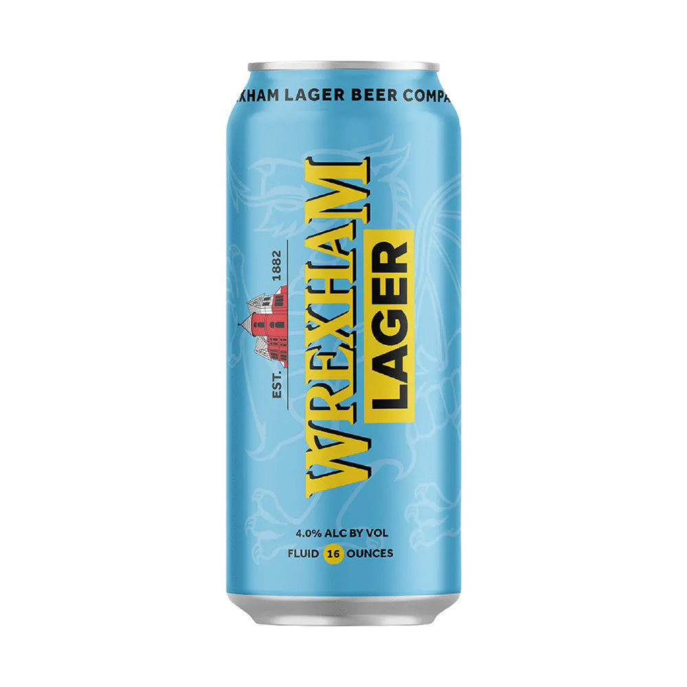 Wrexham Lager 4% 440ml can