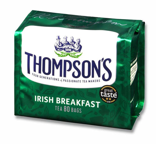 トンプソンズ ティー アイリッシュ ブレックファスト ティーバッグ・紐なし80個